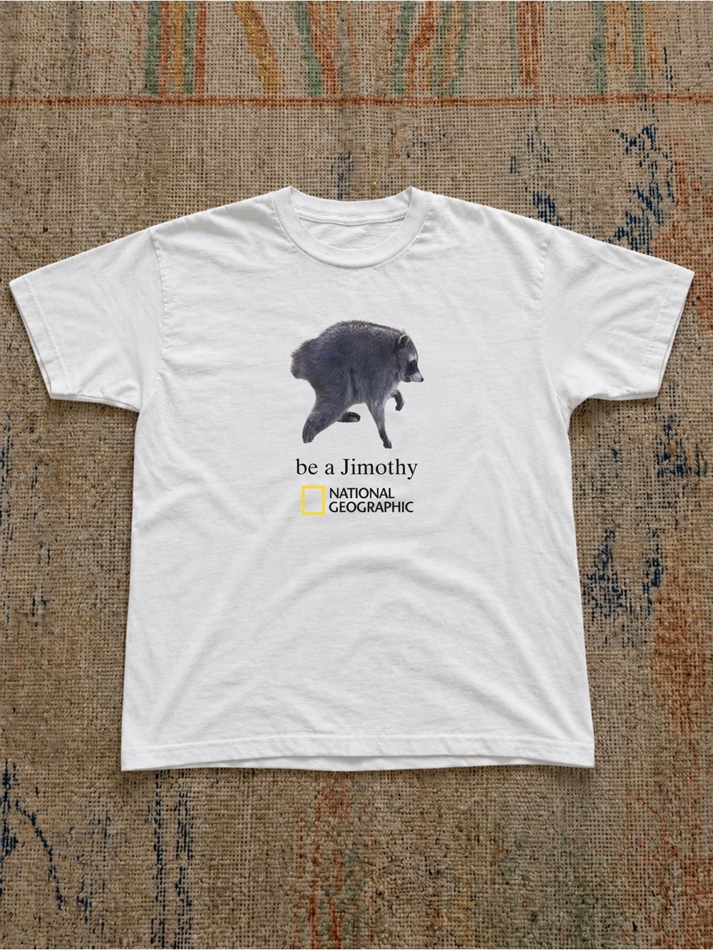 National Geographic “be a Jimothy” Raccoon Graphic Tee